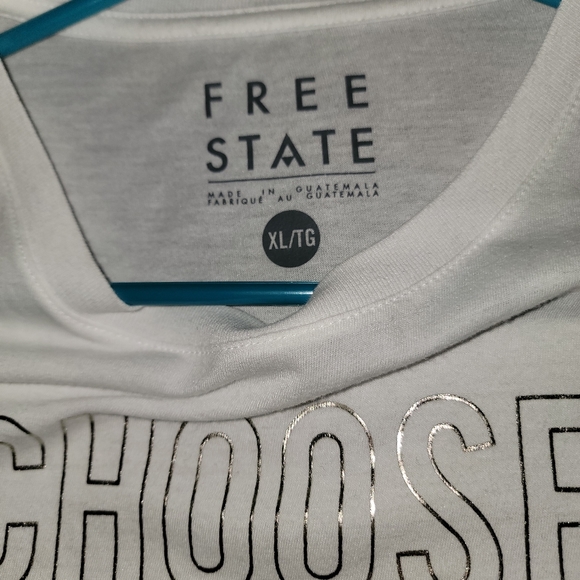 Free State Choose Happy T-Shirt - XL - White - Picture 2 of 2
